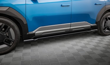 Тюнинг накладки (листвы) на боковые пороги Kia EV9 Mk1 GT-Line фото