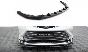 Тюнинговая нижняя накладка на передний бампер Toyota Sienna Mk4 фото