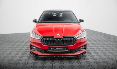 Тюнинговая нижняя накладка на передний бампер Skoda Fabia Monte Carlo Mk4 фото