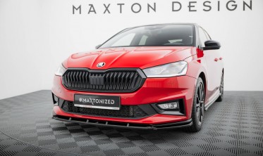 Тюнинговая нижняя накладка на передний бампер Skoda Fabia Monte Carlo Mk4 фото