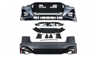 Комплект (обвіс) в стилі RS6 ABT на Audi A6 C8 фото