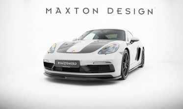 Тюнінгова нижня накладка на передній бампер Porsche 718 Cayman GTS 982c вар. 1 фото