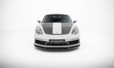 Тюнинг накладка на передний бампер Porsche 718 Cayman GTS 982c вар. 2 фото