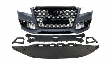 Тюнінг бампер передній Audi A8 D4 в стилі RS фото