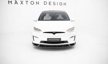 Нижняя накладка на передний бампер Tesla Model X Mk1 рестайл вар. 3 фото