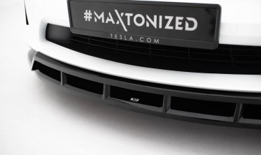 Нижняя накладка на передний бампер Tesla Model X Mk1 рестайл вар. 3 фото