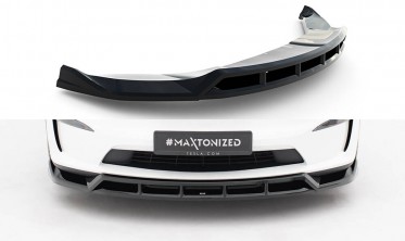 Нижняя накладка на передний бампер Tesla Model X Mk1 рестайл вар. 3 фото