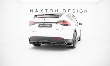 Диффузор заднего бампера Tesla Model X Mk1 рестайл вар. 2 фото