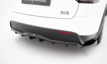 Диффузор заднего бампера Tesla Model X Mk1 рестайл вар. 2 фото