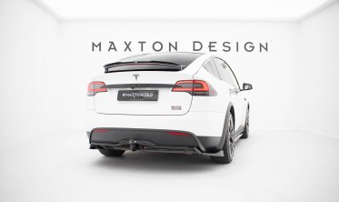 Диффузор заднего бампера Tesla Model X Mk1 рестайл вар. 2 фото