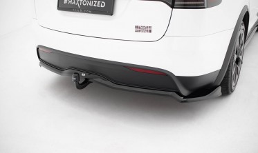 Диффузор заднего бампера Tesla Model X Mk1 рестайл вар. 2 фото