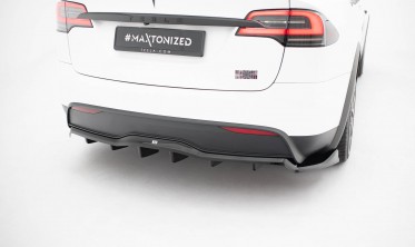 Диффузор заднего бампера Tesla Model X Mk1 рестайл вар. 2 фото