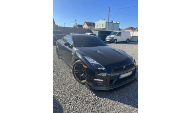Передний диффузор + накладки на бампер Nissan GTR R35 рестайл фото