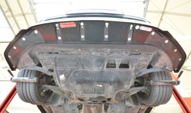 Нижний диффузор (сплиттер) на передний бампер Volkswagen Jetta GLI Mk7 вар. 2 фото
