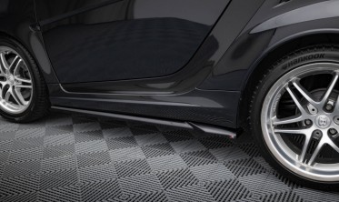 Нижние накладки на боковые пороги Brabus Smart Fortwo C451 рестайл фото