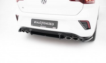 Центральна накладка Street Pro на задній бампер Volkswagen T-Roc R Mk1 фото