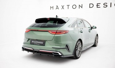 Тюнинговый диффузор (накладка) на задний бампер Kia Proceed GT-Line Mk1 рестайл фото
