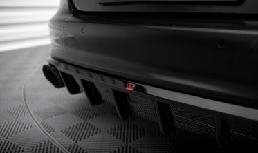 Тюнінговий дифузор заднього бампера Audi S7 C7 фото
