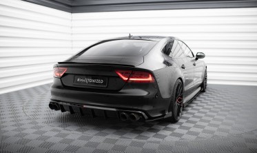 Тюнінговий дифузор заднього бампера Audi S7 C7 фото