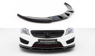 Тюнинговая накладка на передний бампер Mercedes CLA AMG-Line W117 фото