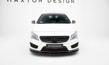 Тюнінгова накладка на передній бампер Mercedes CLA AMG-Line W117 фото