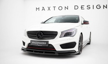 Тюнінгова накладка на передній бампер Mercedes CLA AMG-Line W117 фото