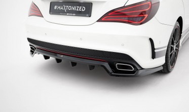 Тюнінг дифузор на задній бампер Mercedes CLA AMG-Line W117 фото