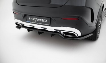 Тюнинговый диффузор заднего бампера Mercedes GLC Coupe AMG-Line C254 фото