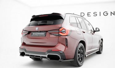 Тюнинговый диффузор заднего бампера BMW iX3 M-Pack G08 рестайл фото