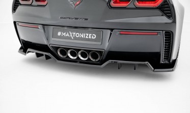 Тюнинг диффузор (накладка) на задний бампер Chevrolet Corvette Z06 C7 фото