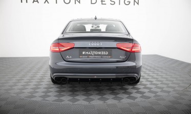 Тюнінг дифузор (накладка) на задній бампер Audi A4 B8 рестайл фото