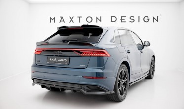 Тюнинговый диффузор (накладка) на задний бампер Audi Q8 Mk1 2018-2023 фото