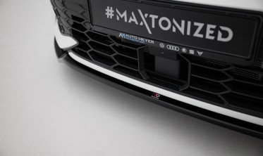 Нижня накладка (юбка) на передній бампер VW Golf 8 2024- GTI / GTE / R-Line вер. 3 фото