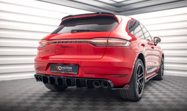 Тюнінг дифузор (накладка) на задній бампер Porsche Macan Mk1 фото