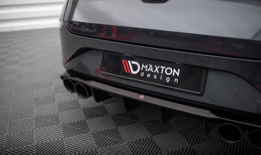 Диффузор заднего бампера Seat Leon ST FR Mk4 с муляжами выхлопных труб фото