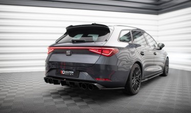 Диффузор заднего бампера Seat Leon ST FR Mk4 с муляжами выхлопных труб фото