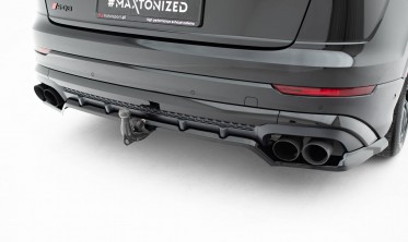 Диффузор (накладка) на задний бампер Audi SQ8 / Q8 S-Line Mk1 рестайл фото