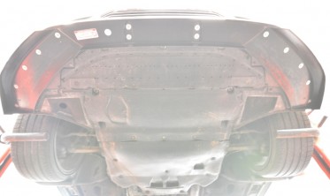 Нижня тюнінг накладка на передній бампер Audi A6 S-line / S6 C7 2011-2014 фото