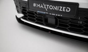 Передняя накладка Street Pro на бампер Volkswagen Golf GTI / GTE / R-Line Mk8 рестайл фото