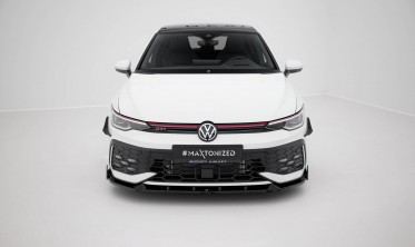 Нижній дифузор + накладки на передній бампер VW Golf 8 GTI / GTE / R-Line 2024- вар. 2 фото