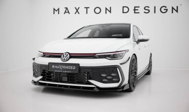Нижній дифузор + накладки на передній бампер VW Golf 8 GTI / GTE / R-Line 2024- вар. 2 фото