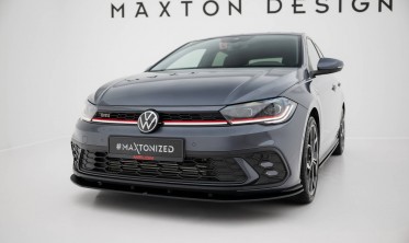 Передняя накладка на бампер Street Pro Volkswagen Polo GTI Mk6 рестайл фото