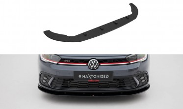 Передняя накладка на бампер Street Pro Volkswagen Polo GTI Mk6 рестайл фото