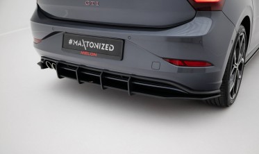 Центральна накладка на задній бампер Street Pro VW Polo GTI Mk6 рестайл фото