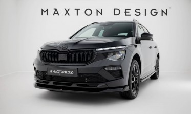 Нижняя тюнинг накладка на передний бампер Skoda Kamiq Monte Carlo Mk1 2023- вар. 1 фото