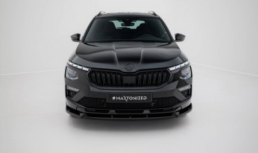 Тюнинговый диффузор (юбка) на передний бампер Skoda Kamiq Monte Carlo Mk1 2023- вар. 2 фото