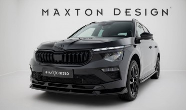 Тюнинговый диффузор (юбка) на передний бампер Skoda Kamiq Monte Carlo Mk1 2023- вар. 2 фото