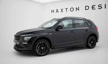 Нижние тюнинг накладки (листвы) на боковые пороги Skoda Kamiq Monte Carlo Mk1 рестайл фото