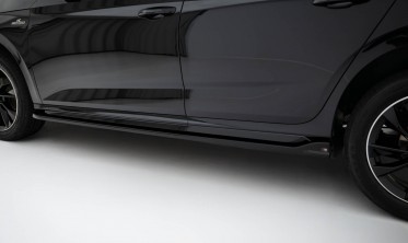 Нижние тюнинг накладки (листвы) на боковые пороги Skoda Kamiq Monte Carlo Mk1 рестайл фото