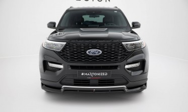 Тюнинговый диффузор (юбка) на передний бампер Ford Explorer XLT Mk6 фото